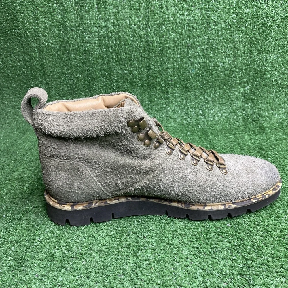 Ross & Snow Stefano SP Green Suede Leather Lace Up Boot Size Mens 7 - NEW